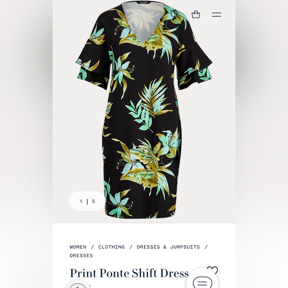 Lauren Ralph Lauren Ponte Shift Dress